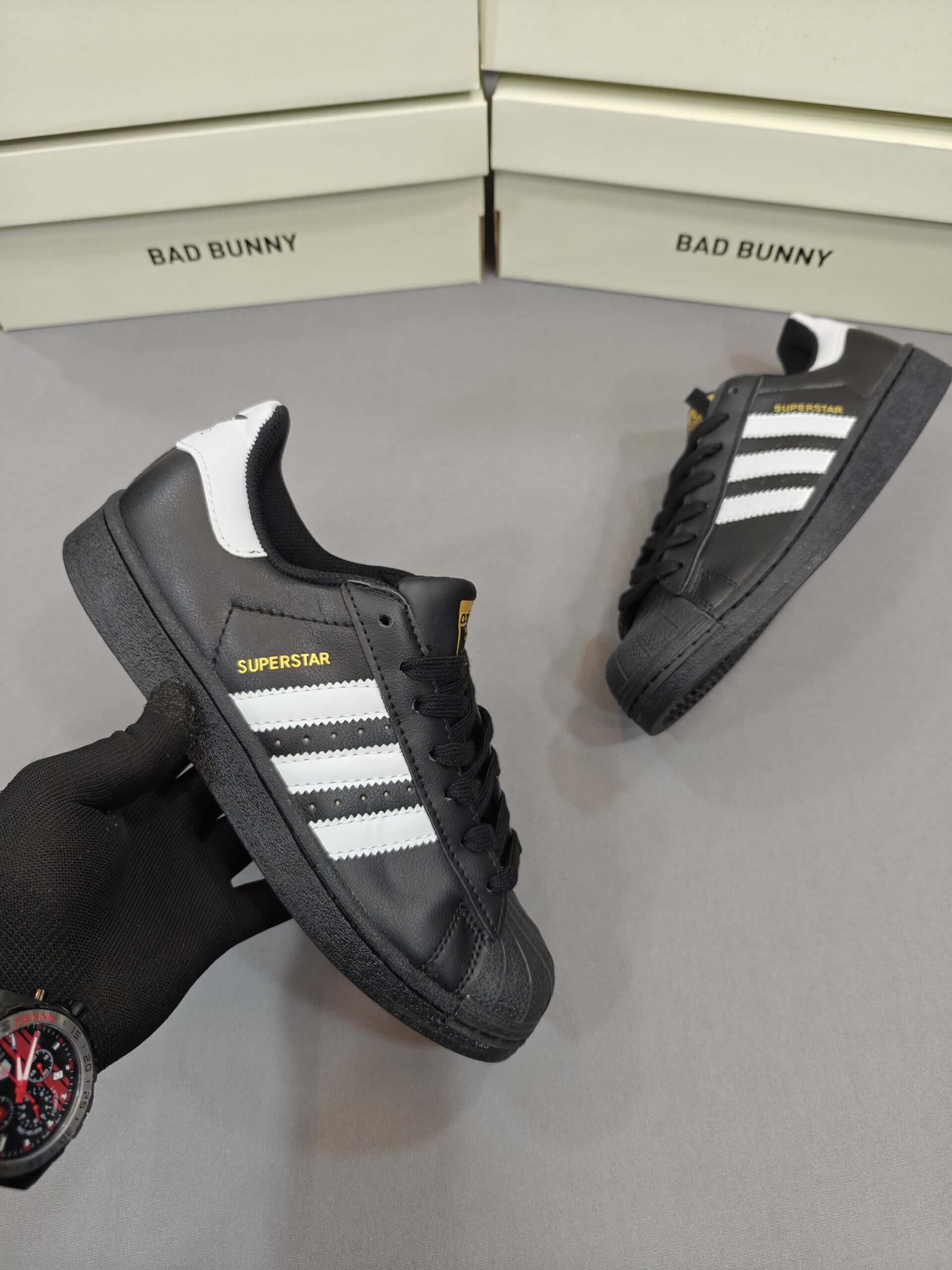 Adidas Superstar Black First Copy Shoes